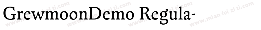 GrewmoonDemo Regula字体转换